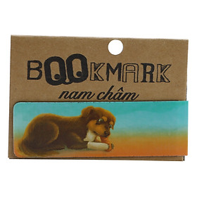 Bookmark Nam Châm Kính Vạn Hoa - Con Chó Nhỏ Mang Giỏ Hoa Hồng: Haili