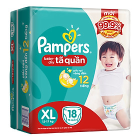 Tã Quần Pampers XL18 (18 Miếng)