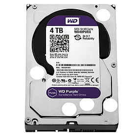 Ổ Cứng HDD Camera WD Purple 4TB/64MB/3.5 IntelliPower WD40PURZ - Hàng chính hãng