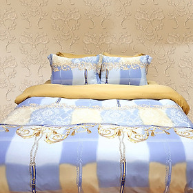 Bộ Chăn Ga Gối Lụa Tencel Tơ Tằm Hàn Quốc Không Gòn Julia 836BM16 (160 x 200 cm)
