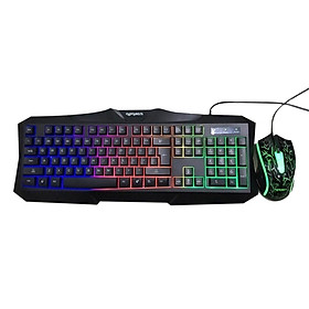 Mua Bộ Bàn Phím Và Chuột Chuyên Game Rdrags 837 Led 7 Màu (Đen) + Tặng 1 Miếng Lót Chuột Chơi Game - Hàng nhập khẩu