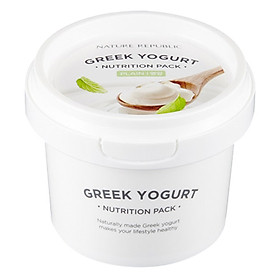 Mặt Nạ Ngủ Dưỡng Da Chiết Xuất Sữa Chua Nature Republic Greek Yogurt Pack_Plain (Nutrition) - 130ml