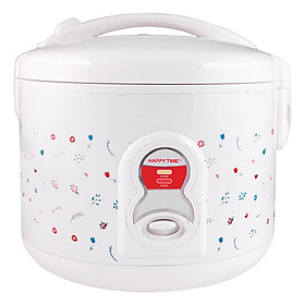 Nồi Cơm Điện Nắp Gài Happy Time Sunhouse HTD8108W - Trắng (1.2 lít) - Hàng chính hãng