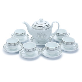 Mua Bộ Bình Trà Chim Lạc Gốm Sứ Bát Tràng -T592-H
