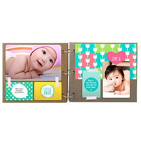 Scrapbook PhotoStory - Nhật Ký Của Mẹ Dành Cho Bé (Bộ Giấy Kraft)