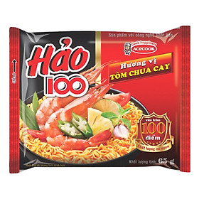 Thùng Mì 30 Gói Hảo 100 Hương Vị Tôm Chua Cay