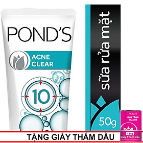 Sữa Rửa Mặt Ngừa Mụn Pond's Acne Clear (50g)