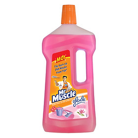 Nước Thơm Lau Nhà Diệt Khuẩn Mr Muscle Glade Hương Cỏ Hoa 1L