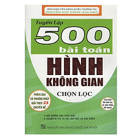 Download sách Tuyển Tập 500 Bài Toán Hình Không Gian Chọn Lọc