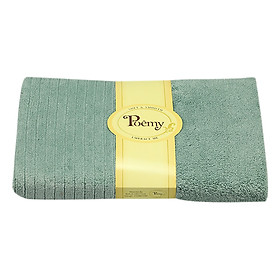Khăn Tắm Đại Sọc Gân Poêmy SG73x136 (73 x 136 cm) - Xanh