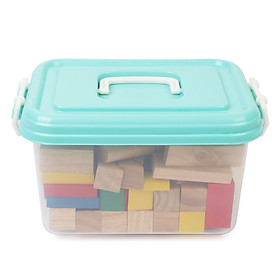 Đồ Chơi Gỗ Mô Hình Forkids Bộ 100 Hình Khối Sắc Màu VT3P-0059