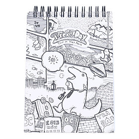 Sổ Lò Xo T - Rex's Day Tour In Vietnam M - Mẫu 4