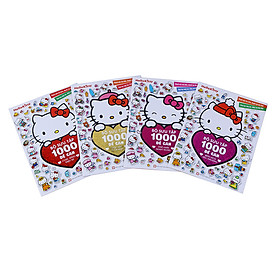Download sách Combo Hello Kitty - Bộ Sưu Tập 1000 Đề Can (Bộ 4 Quyển)
