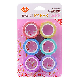Băng Keo Giấy 6 Màu Aihua 35006