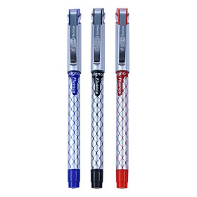 Vỉ 3 Cây Viết Bi Gel Đậy Nắp Digno Fluence  (Xanh, Đỏ, Đen)