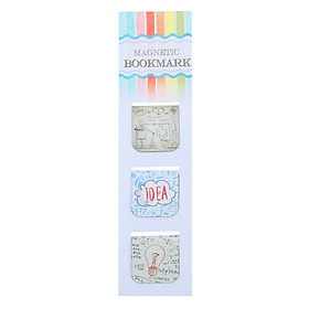 Bộ 3 Bookmark Nam Châm Kính Vạn Hoa - School