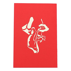 Thiệp Nổi 3D Ninrio - Girl & Lotus - BT047