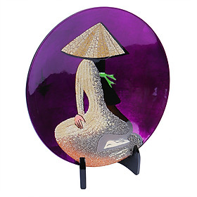 Dĩa Sơn Mài 20 Bạc - Mẫu 1