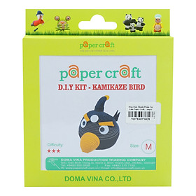 Hộp Bán Thành Phẩm Tự Làm Paper Craft - Angry Bird - Đen - M