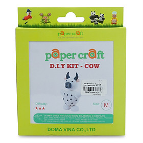 Nơi bán Hộp Bán Thành Phẩm Tự Làm Paper Craft - Bò - M - Giá Từ -1đ