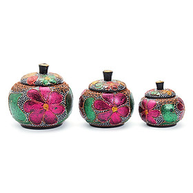 Bộ Hũ Họa Tiết Ấn Độ Size M