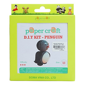 Hộp Bán Thành Phẩm Tự Làm Paper Craft - Chim Cánh Cụt - M