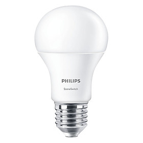 Mua Bóng Đèn Philips LED Scene Switch Đổi Màu Ánh Sáng 9.5W 3000K/6500K E27 P45 -Ánh sáng Trắng / Vàng - Hàng Chính Hãng