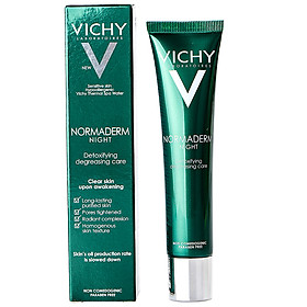 Gel Se Khít Lỗ Chân Lông, Giải Độc, Thanh Lọc Ban Đêm Vichy Normaderm Night Detox 100758060 - 40ml