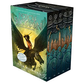 Percy Jackson And The Olympians 5 Book Paperback Boxed Set (New Covers W/Poster) (Percy Jackson & The Olympians)
