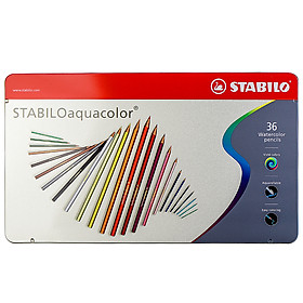 Bút Chì Màu Nước Stabilo Hộp Sắt 36 Màu - CLW1636M