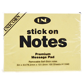 Giấy note 3x4 vàng unc