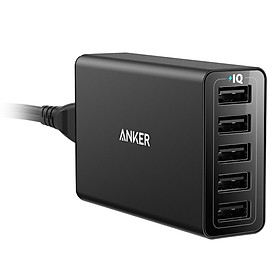 Adapter Sạc 5 Cổng Anker PowerPort 40W - A2124 - Hàng Chính Hãng