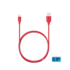 Dây Cáp Sạc Micro USB Anker PowerLine 0.9m - A8132 - Hàng Chính Hãng