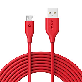 Dây Cáp Sạc Micro USB Anker PowerLine 3.0m - A8134 - Hàng Chính Hãng