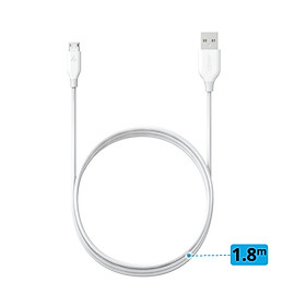 Dây Cáp Sạc Micro USB Anker PowerLine 1.8m - A8133 - Hàng Chính Hãng