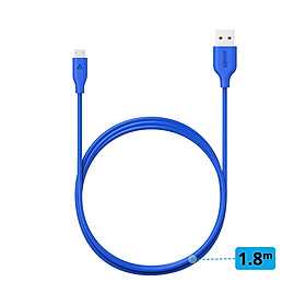 Dây Cáp Sạc Micro USB Anker PowerLine 1.8m - A8133 - Hàng Chính Hãng