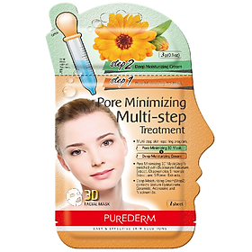 Mặt Nạ Thu Nhỏ Lỗ Chân Lông 2 Bước Purederm – 26g