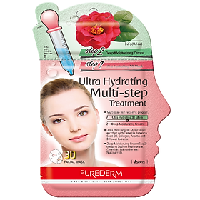 Mặt Nạ Dưỡng Ẩm Trắng Da 2 Bước Purederm – 26g