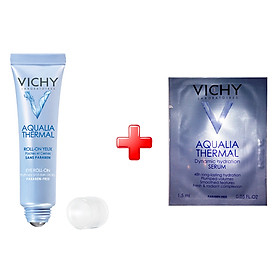 Bút Lăn Dưỡng Ẩm Vùng Mắt - Aqualia Eye Roll On Vichy 15ml -100533507