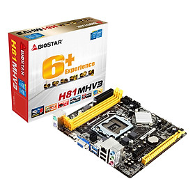 Bo Mạch Chủ Mainboard Biostar H81MHV3 - Hàng Chính Hãng