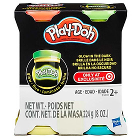 Bột Nặn Playdoh B3670 4 Màu Dạ Quang
