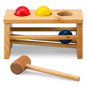 Đồ Chơi Gỗ EDUGAMES Búa 3 Bi 2 Tầng EDUGAMES GA516