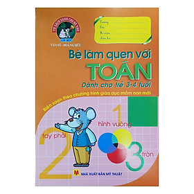 Download sách Bé Làm Quen Với Toán (Dành Cho Trẻ 3 - 4 Tuổi)