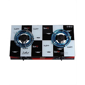 Bếp Gas Soho 7SLIMGL - Trắng Đen - Hàng chính hãng