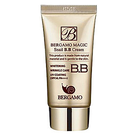 Kem Nền BB Cream Chiết Xuất Tự Nhiên Và Dịu Nhẹ Từ Dịch Ốc Sên Bergamo Magic Snail B.B Cream SPF50 Pa+++ - BERGAMO03 - 50ml