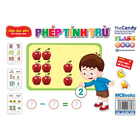 Nơi bán Flashcard Dạy Trẻ Theo Phương Pháp Glenn Doman - Phép Tính Trừ (Giao Mẫu Ngẫu Nhiên) - Giá Từ -1đ