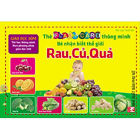 Nơi bán Thẻ Flashcard Thông Minh - Bé Nhận Biết Thế Giới Rau Củ Quả - Giá Từ -1đ