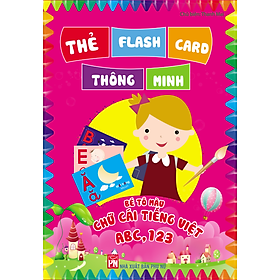 Thẻ Flashcard Thông Minh - Bé Tô Màu Chữ Cái Tiếng Việt ABC, 123