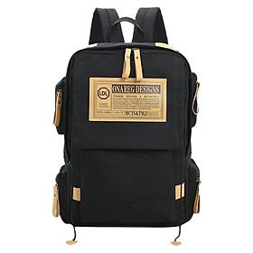 Balo Unisex Hình Hộp Praza BLTK007 (45 x 33 cm) - Đen