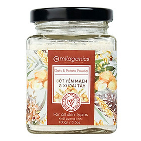 Bột Yến Mạch Khoai Tây Milaganics Hũ 100g